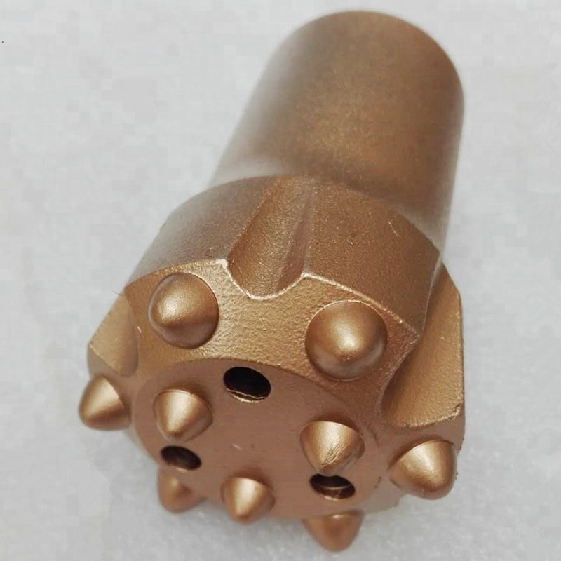 Tapered Threaded Button Rock Drill Bit For Water Well Limestone Aluminium