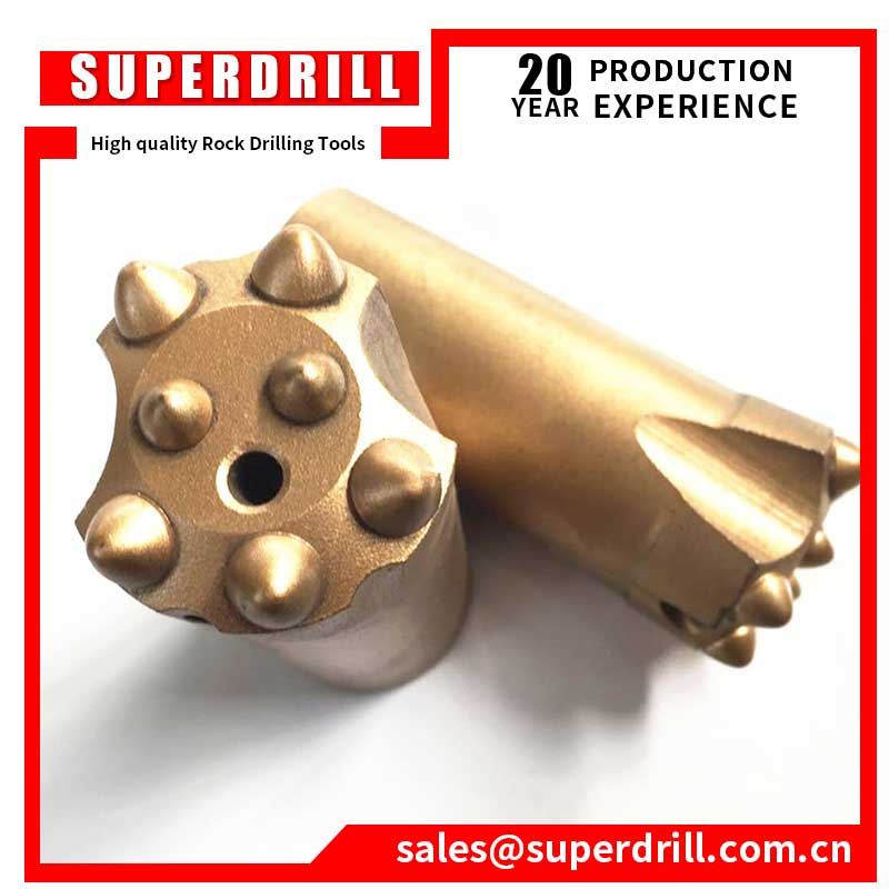 45mm R32 Hydraulic Thread rock mining  drilling Button drill bit for hydraulic drilling machine