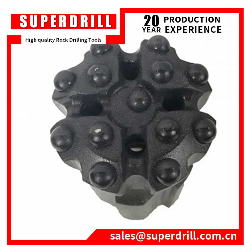 T38 Stone Drilling Tools Mining Hard Rock Drill Jack Hammer Bit Threaded Tungsten Carbide Button Rock Drilling Bits For Marble