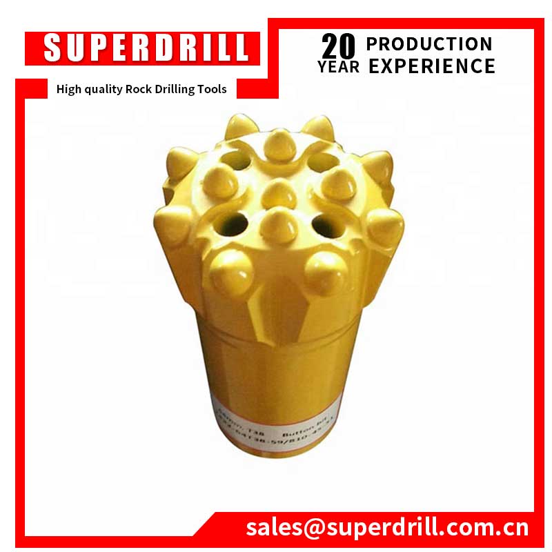 34mm cemented tungsten carbide taper button drill bits for hard rock drilling