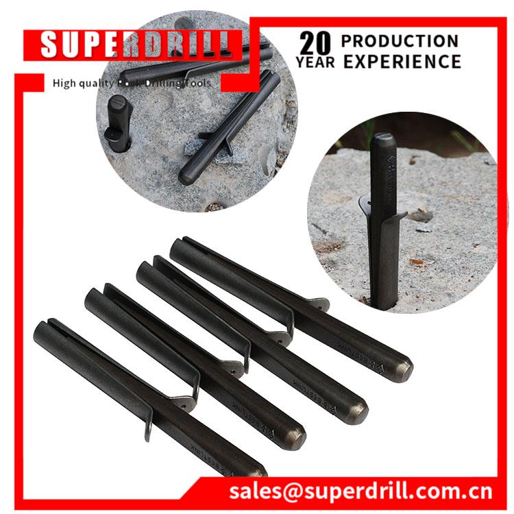 2022 Stone Splitter Plug Wedges And Feather Shims Concrete Rock Hand Tools