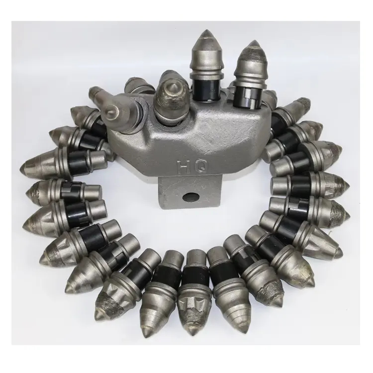 Rock auger with tungsten carbide teeth drill teeth for drilling rig
