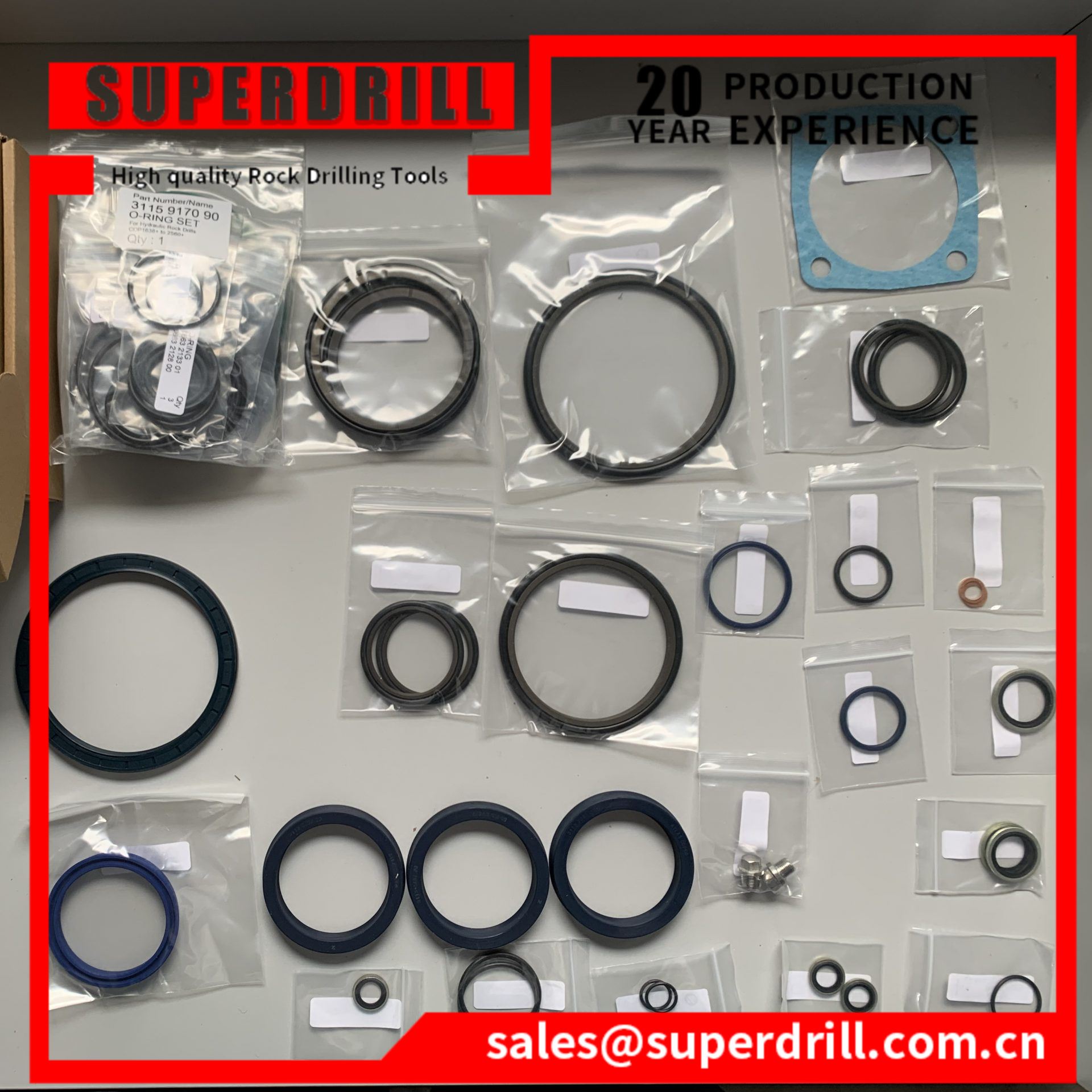 3115917092/sealing Package For Overhaul Of Rock Drill/cop1838+/drilling Rig Parts