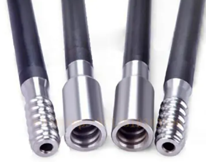 ST68 Blast Hole Threaded Drill Rod, Extension Rod with Coupling Sleeves and shank adapter