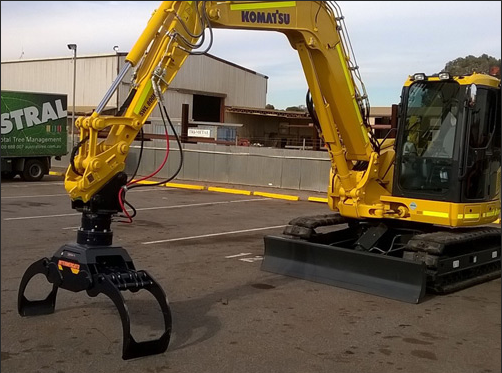 Mini Excavator Log Rotating Grapple Mini Excavator Log Rotating Grapple