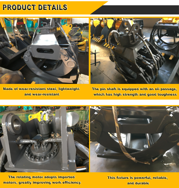 Mini Excavator Log Rotating Grapple 