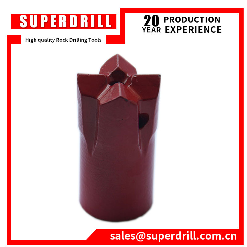 Rock Drilling Tools Tungsten Carbide Tipped Drill Bits Rock Drill Bit Cross Taper Button Bit