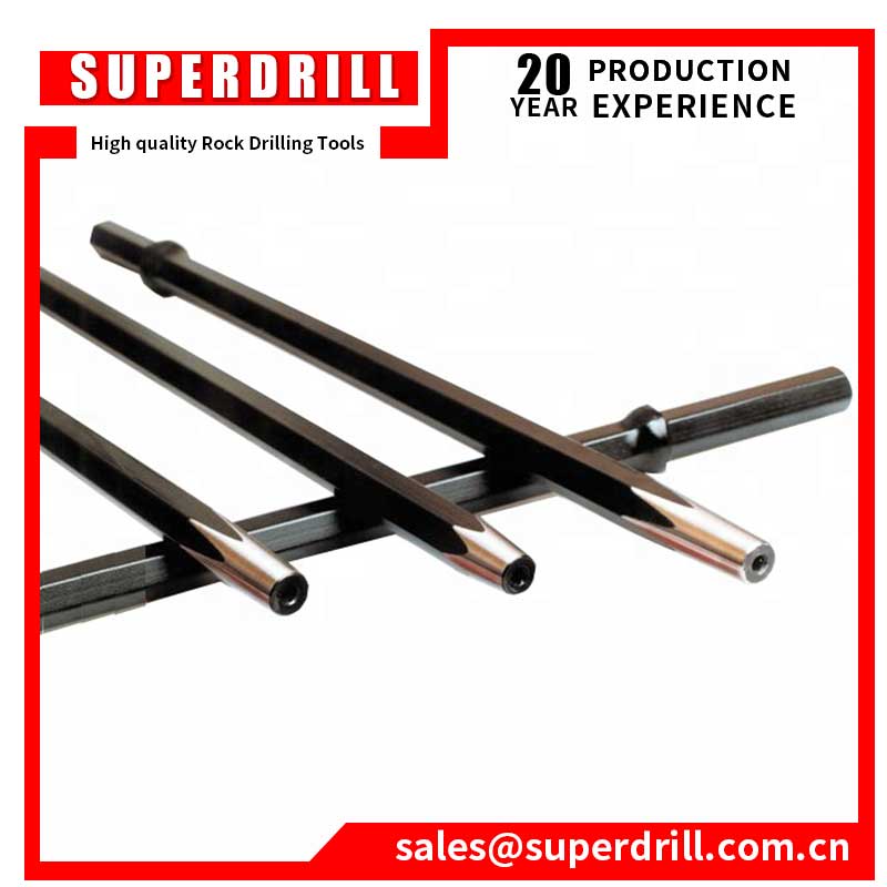 7 Degree Jack Hammer Tungsten Carbide  Rock Drilling Tools Integral Drill Steel Hexagonal  Shank Taper Drill Rod for Mining