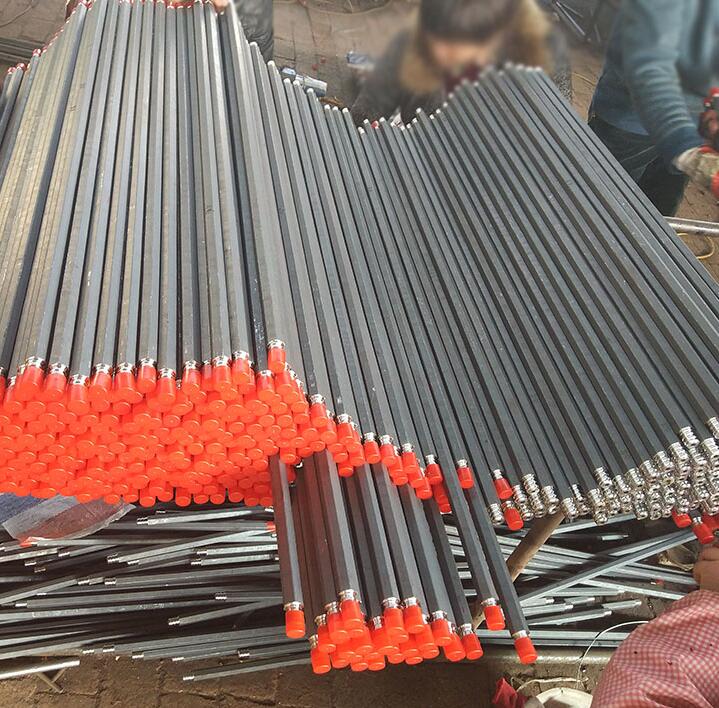 22mm Hex tapered rod hollow drilling rod with shank H22