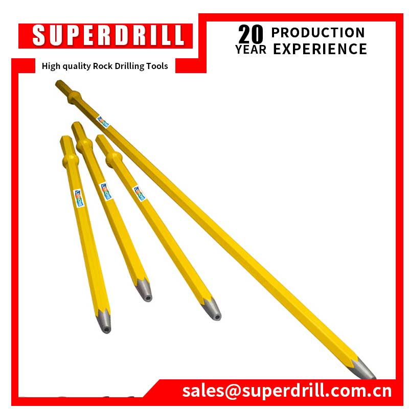 Atlas-Copco Hexagonal Hollow Taper Drill Rod For Mining Quarry Tunnel