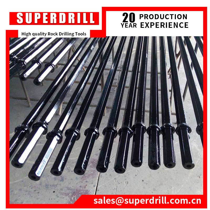 Hex22 Rock Drilling Tool Hardness Integral Drill Rod