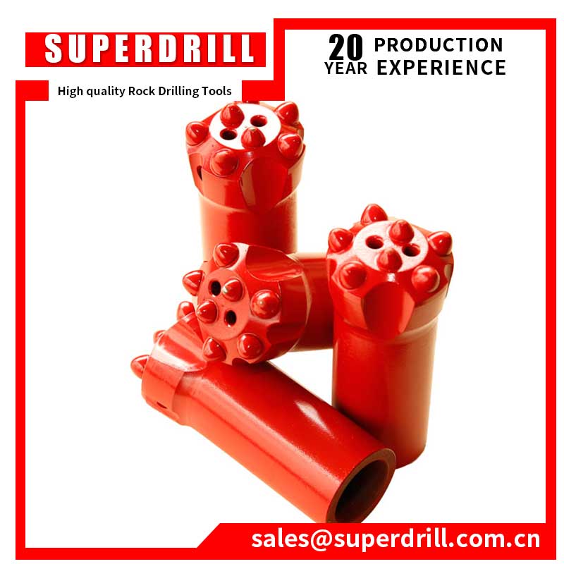 Top hammer rock drilling tools Button bits