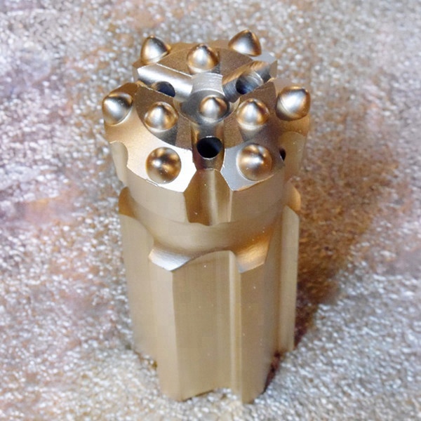 Tapered Threaded Button Rock Drill Bit For Water Well Limestone Aluminium