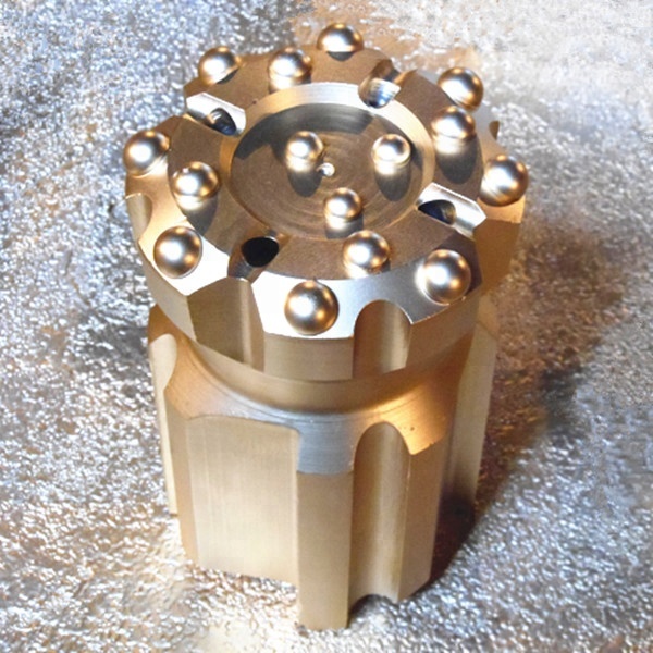 Tapered Threaded Button Rock Drill Bit For Water Well Limestone Aluminium