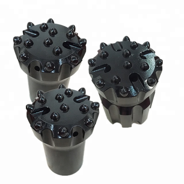 64mm 76mm 89mm 102mm 115mm 127mm 140mm T38 T45 T51 GT60  Threaded Button Bit For hard rock