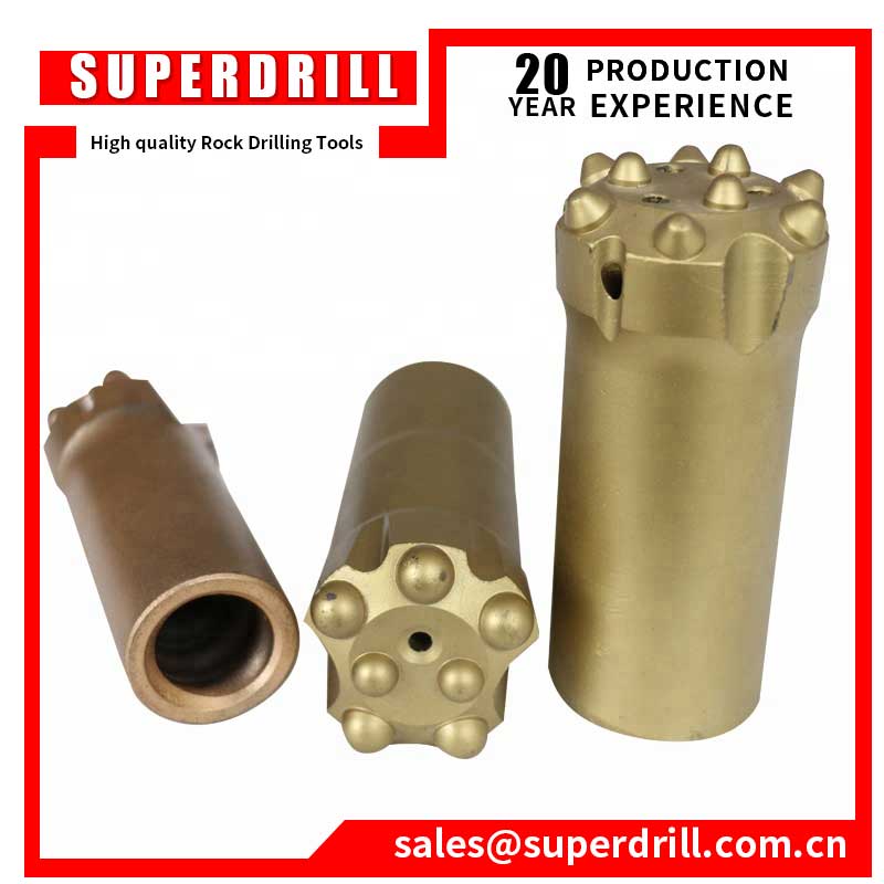 Thread R32 T38 T45 T51 rock drilling bits hot insert stoning button bit