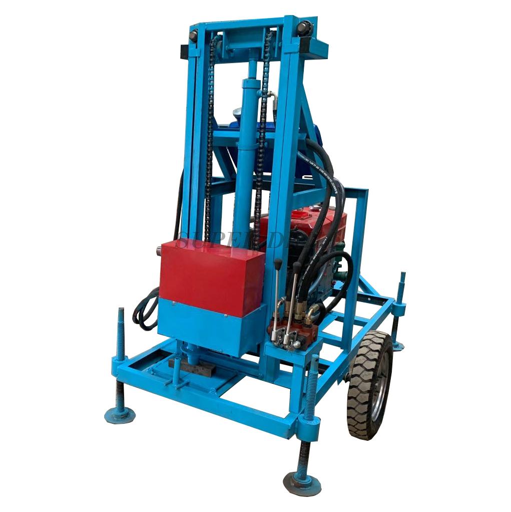  Portable 150m Deep Water Well Drilling Rig Machine