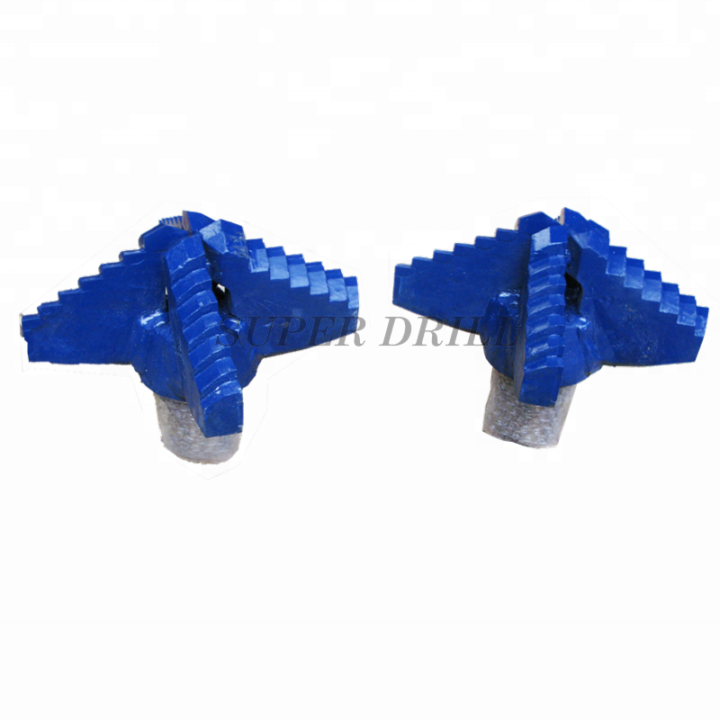 3 Blades Wing Step Tungsten Carbide Drag Bit Water Well Drill Tools