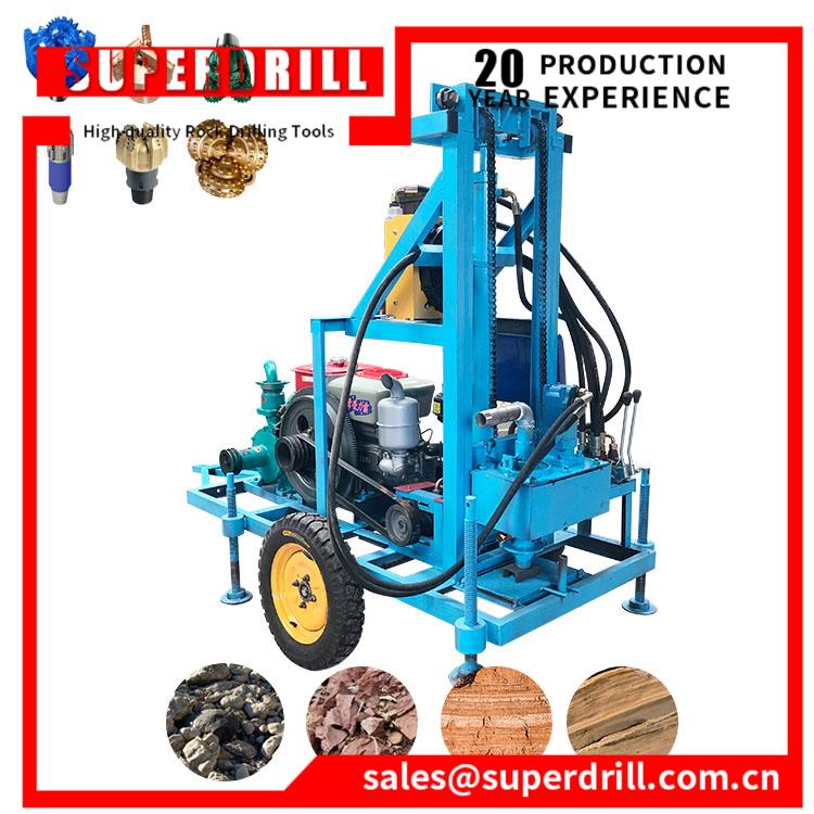Portable Diesel Hydraulic Small Water Well Drilling Rig