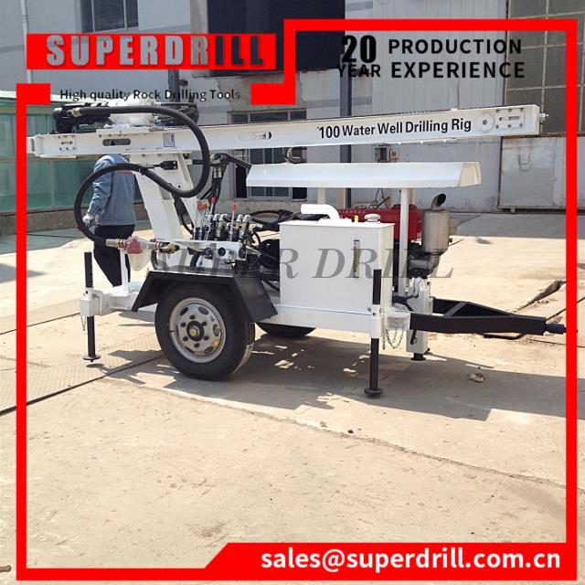 100m  Water Well Drill Rig Drilling Machine 