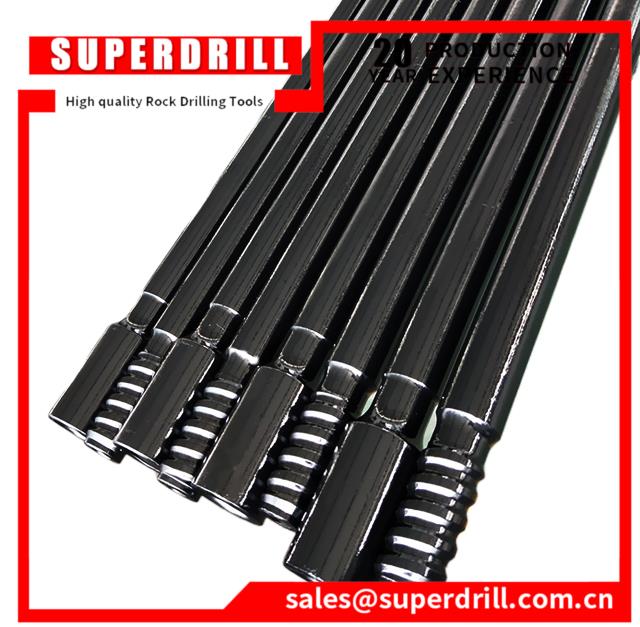 T38 1220 To 6095mm Mining Tunneling Quarrying Drilling Rod