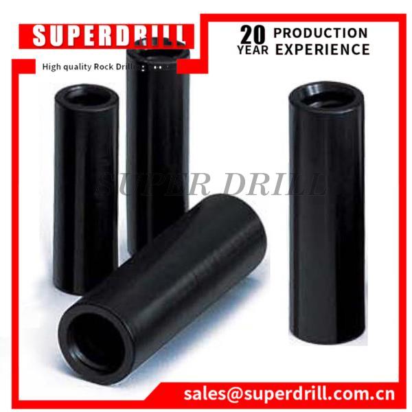 T38 T45 T51 R25 R32 R38 Drifter Speed Extension Drill Rod Coupling Sleeves For Mining Rock Drilling