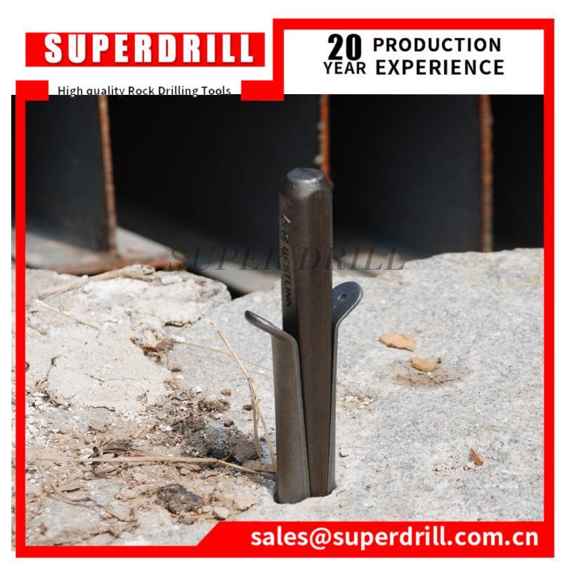 2022 Stone Splitter Plug Wedges And Feather Shims Concrete Rock Hand Tools