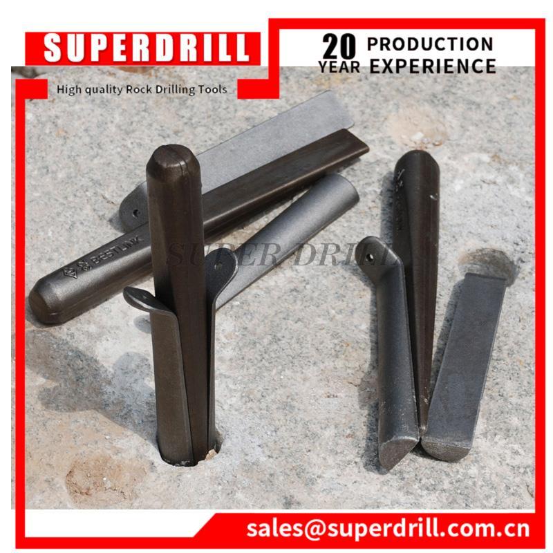 2022 Stone Splitter Plug Wedges And Feather Shims Concrete Rock Hand Tools