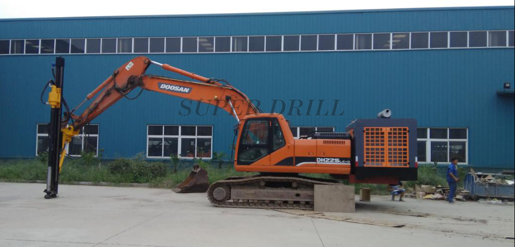 PD45 Excavator mounted rock drilling attachments