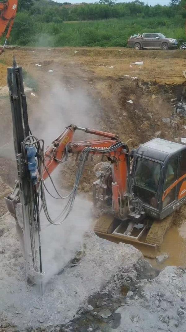 Rock Drill Attachment for Excavator