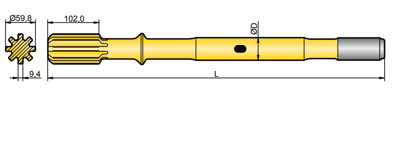 90516522 Montabert HC 80 RP Shank Adapter