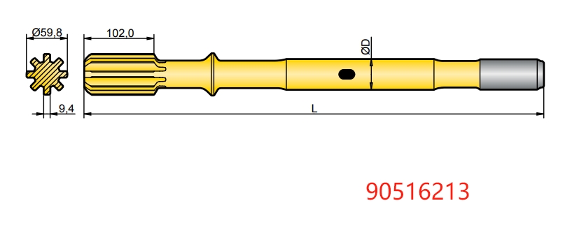 90516213 Montabert HC 105 RP Shank Adapter