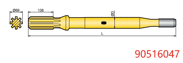 90516047 Montabert HC 170 Shank Adapter