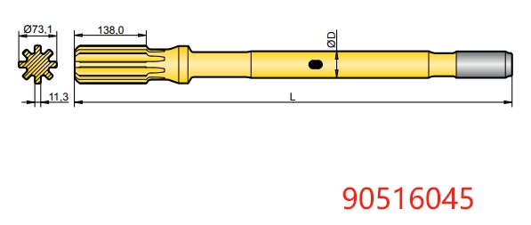 90516045 Montabert HC 200 Shank Adapter