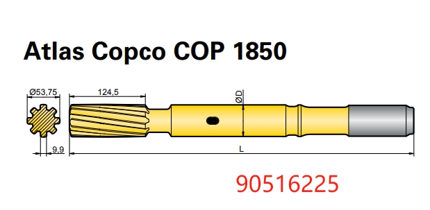 90516225 Atlas Copco COP 1850 Shank Adapter