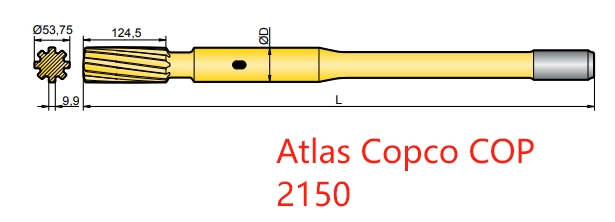 90515998 and 90515999 Atlas Copco COP 2150 Shank Adapters