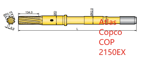 90516305 and 90516317 Atlas Copco COP 2150EX Shank Adapters