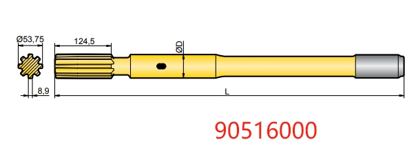 90516000 Atlas Copco COP 2150 and COP 2550 Shank Adapter