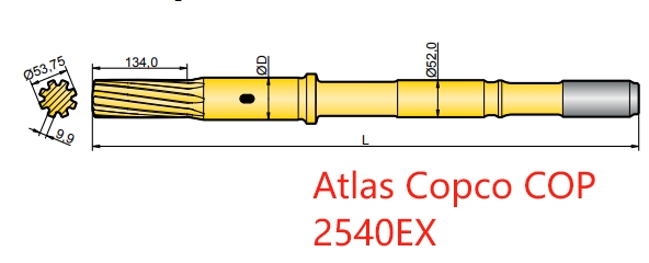 90516305 and 90516317 Atlas 2540X Shank Adapters