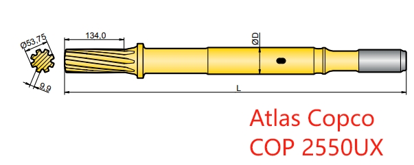 90516030 and 90516041 Atlas COP 2550UX Shank Adapters
