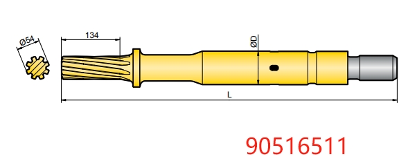 90516511 Atlas COP 2550UX Shank Adapter