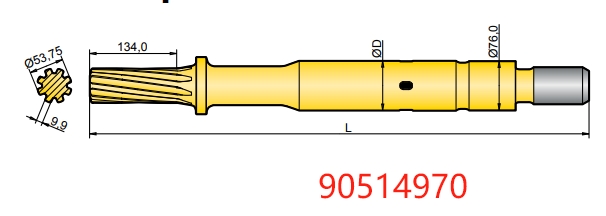 90514970 Atlas COP 2550UX Shank Adapter