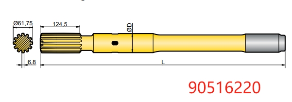 90516220 Atlas COP 2560 Shank Adapter