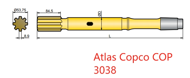 90516381 / 90516126 / 90516549 Atlas COP 3038 Shank Adapters
