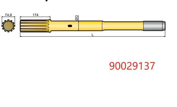 90029137 Atlas COP 3060ME Shank Adapter
