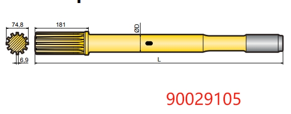 90029105 Atlas COP 3060MEX Shank Adapter