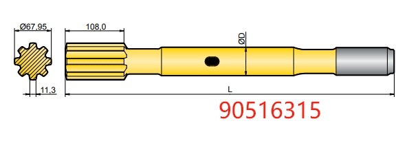 90516315 Atlas Copco COP 4050 Shank Adapter