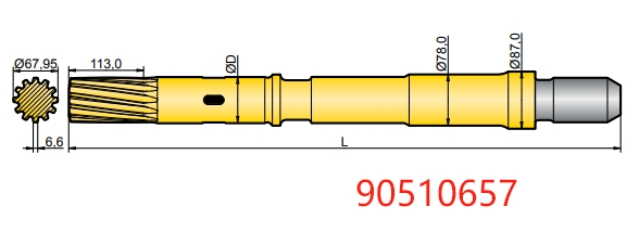 90510657 Atlas Copco COP 4050EX Shank Adapter