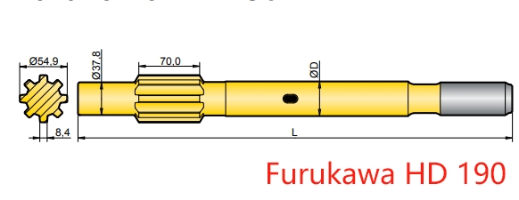 90516103 Furukawa HD 190 Shank Adapter