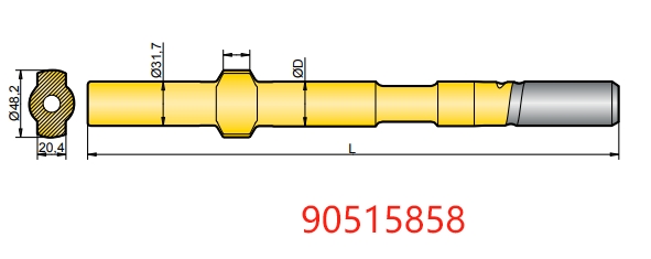 90515858 Gardner Denver 93 Shank Adapter